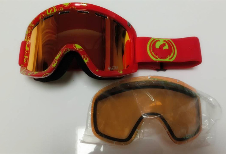 PZ Snow with Large Dragon Dragon D1 Veneer Double Board Ski ~ Double Lens ~ Special Price Spot 3 Fold