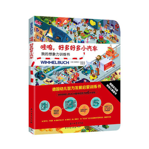 正版 哇呜 好多好多小汽车 我的想象力训练书 德国幼儿智力发展启蒙训练书 培养孩子逻辑思维力 关联力专注力想象力创造力
