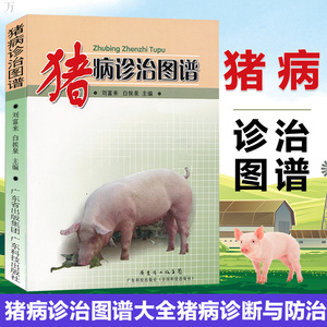正版 猪病诊治图谱 图书 农业/林业 畜牧、狩猎、蚕、蜂 刘富来 白挨泉 编 猪口蹄疫 猪流行性感冒 猪的繁殖障碍性疾病 广东科学