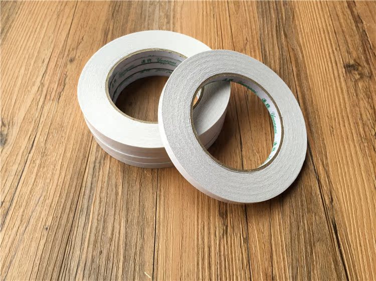 Vật tư văn phòng Băng keo hai mặt Băng giấy cotton dài 0,8mm * 40m Băng keo hai mặt mỏng - Băng keo băng keo nhôm 3m