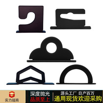 Same-day delivery plastic question mark hook airplane hole transparent hook black plastic packaging color box buckle