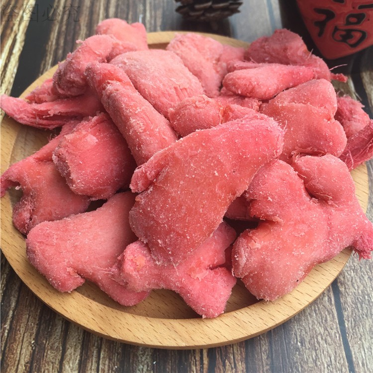 Red Ginger Lump Silk Slice Dry Salty Sweet salt Zinose 5-flavoured golden plum ginger tender and wet Hunan Tefic 500g