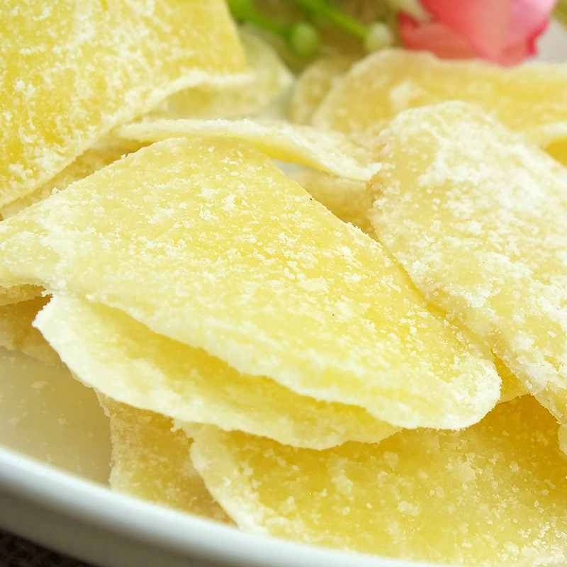 Sugar Ginger Slices White Honey Ice Vinegar Sweet And Spicy 5 Taste Juice Tea Small Golden Plum Flavoured Red Ginger Lump Silk Dry 500g