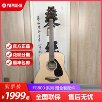 YAMAHA YAMAHA FG800 FSX800 beginner mens and womens veneer missing corner electric box folk guitar