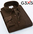 Áo sơ mi nam mùa xuân và mùa thu G3X5 áo dài tay bằng vải nhung cho người trung niên cashmere với áo sơ mi cotton cỏ shop áo sơ mi nam Áo