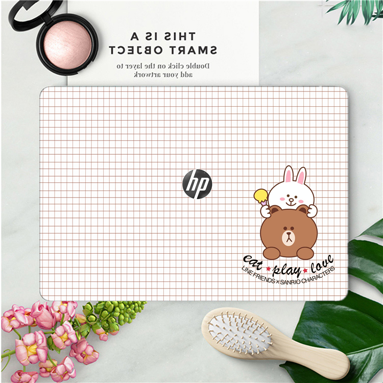 HP máy tính xách tay du lịch lá dán 13/14 / 15,6-inch đầy đủ các phim bảo vệ thực vật tùy chỉnh miễn phí - Phụ kiện máy tính xách tay balo đựng laptop nhỏ gọn