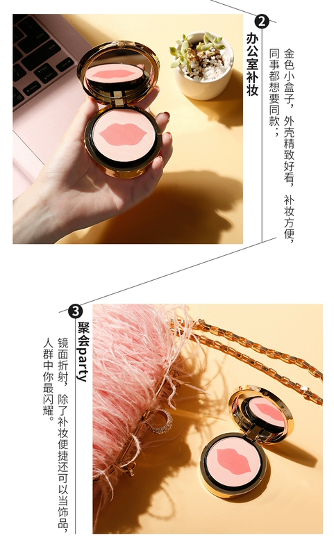 Beauty Tips Beauty Box 2 Color Blush 3 Màu Bóng Mắt Trang Điểm Pan Blush Công Suất Sửa Chữa Bóng Bóng Bột Đa mục đích Đĩa