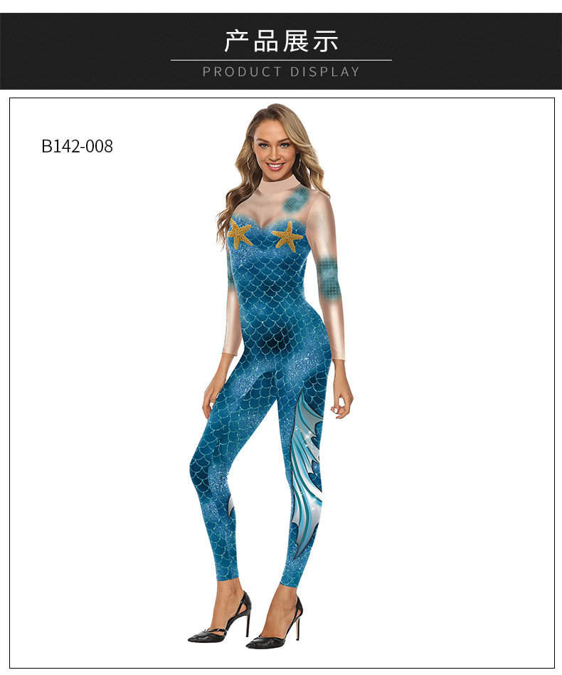 Боди/брюки women's snake print skinny casual jumpsuit女装紧身休闲连体裤
