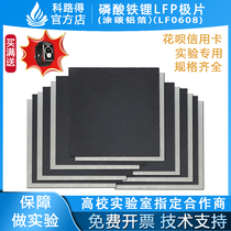 Lithium Iron Phosphate LFP pole piece Carbon coated aluminum foil LF0608 Single side not rolled Customized battery cathode coating