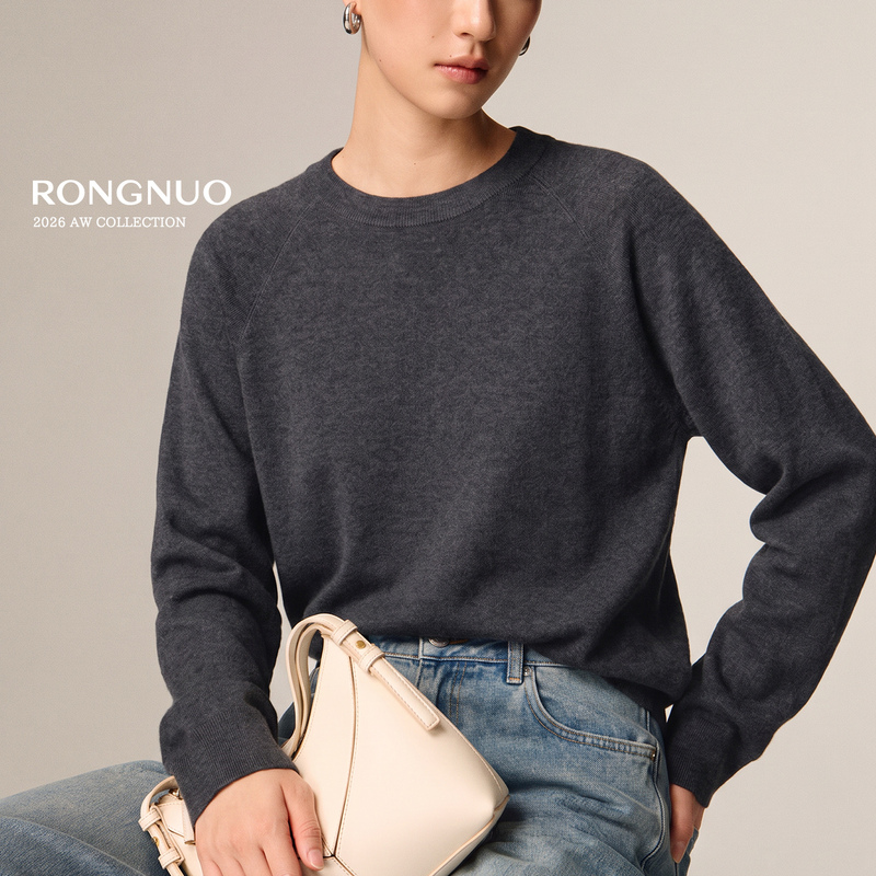 500g New Three-Layer Thickened Oreo Sweater Vitality Fine Knit Round Neck 100% Pure Cashmere Sweater for Women Y1817