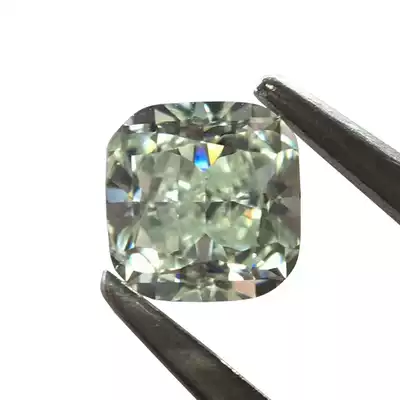 Color Diamond Green Diamond 53 pad type FancyLightYellow-green light color green belt yellow VS2 clarity GIA