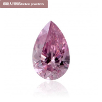 Argyle pink diamond teardrop-shaped 0 36 karat FancyIntensePurplishPink fancy intense fen dai purple