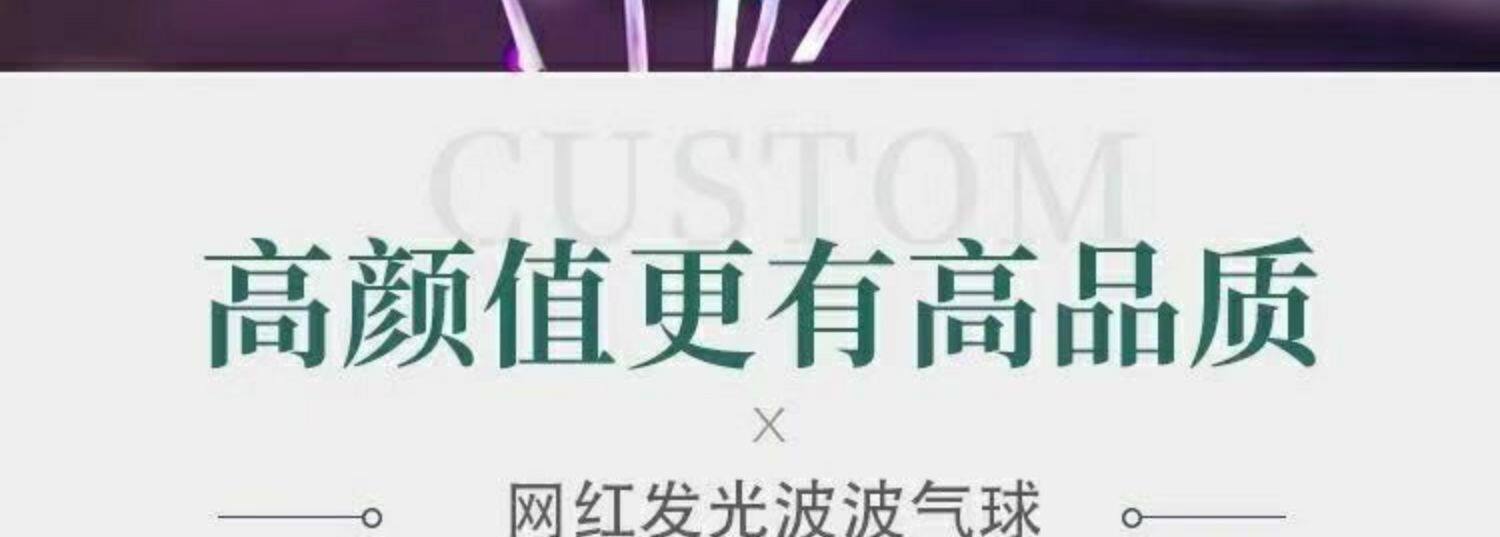 Светящиеся шары 网红卡通波波球透明带灯发光气球地推夜市摆摊彩灯材料包啵啵汽球