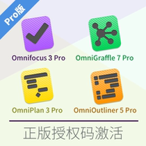 OmniOutliner 5 OmniGraffle 7 OmniFocus 3 OmniPlan 3 license Pro