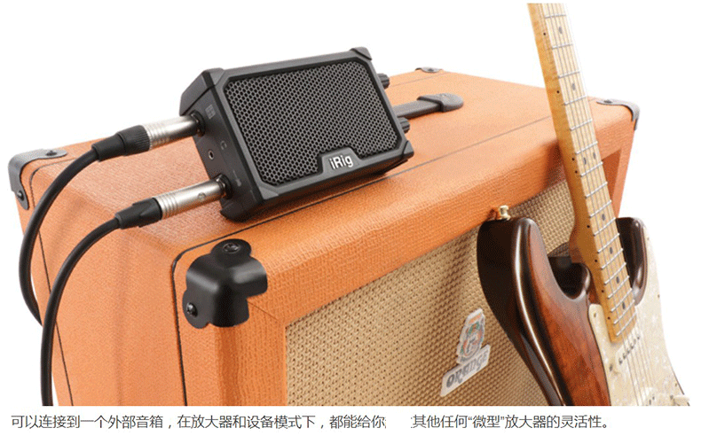 IK iRig Nano Amp Mini Guitar điện cầm tay Âm thanh 3W Power Ghi âm hiệu ứng mềm - Loa loa loa sony xb43