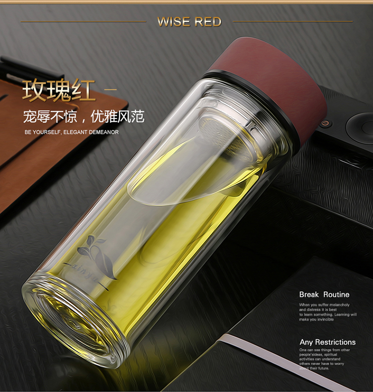 Mới 驭 đôi ly nước cầm tay cốc quà tặng cốc quảng cáo tùy chỉnh in cốc in logo xe kinh doanh cốc bình giữ nhiệt tốt