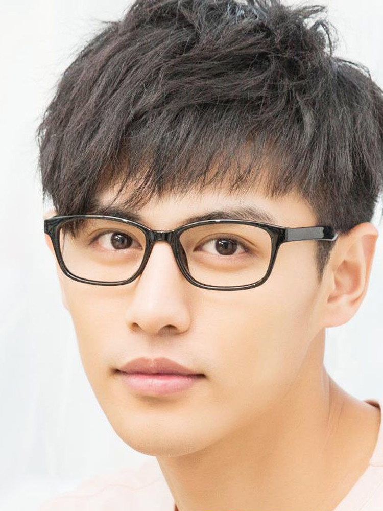 Anti-Blue Light Glasses, Mobile Phone Radiation Protection Flat Glasses, Men's and Women's Fashionable Retro Non-Prescription Finished Myopia Glasses Frames