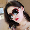 2025 New Trendy Sunglasses for Round Face Women, Stylish Celebrity Style, Elegant Uv Protection Large Frame Glasses