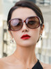 2026 New Polarized Sunglasses for Women, Fashionable and Trendy, Anti-Uv Sunglasses for Women, Large Frame, Round Face, Stylish Mom Glasses