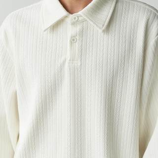 Liberty Kostume 一点都不老气 Polo衫长袖麦穗纹宽松情侣男女