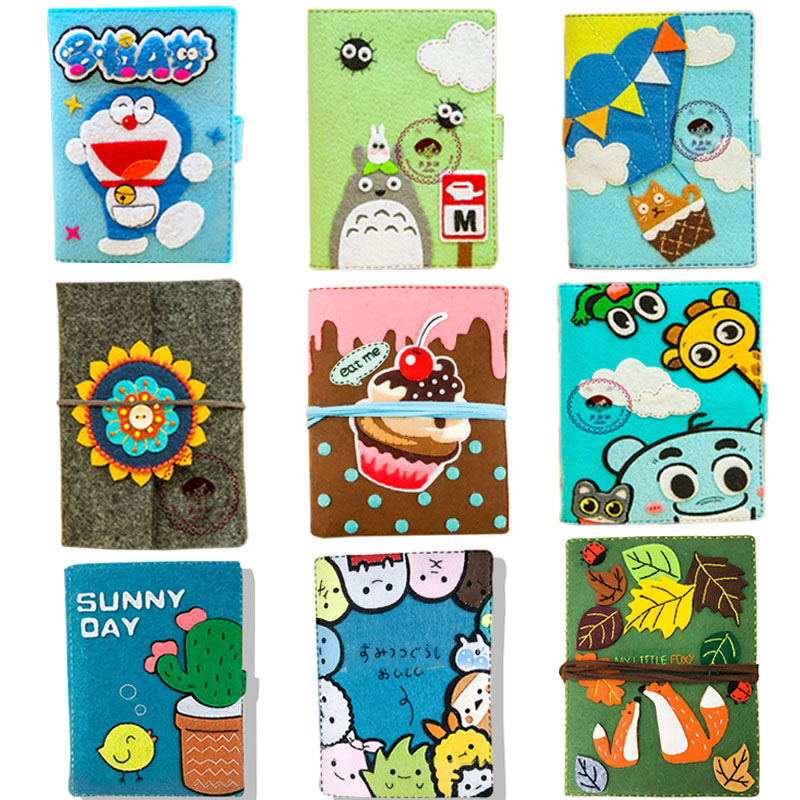 Hand book notebook to pass the time non-woven handmade diy fabric material bag teacher's day gift for girlfriends