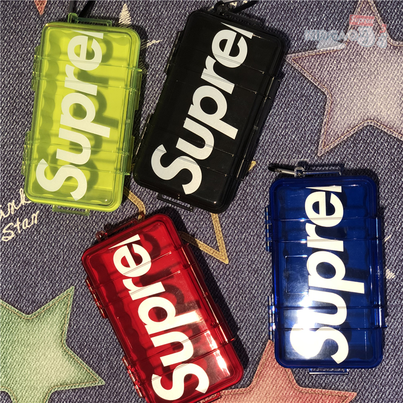 Spot Supreme19FW opening season Pelica 1060 Case sealing containing box outdoor waterproof small case