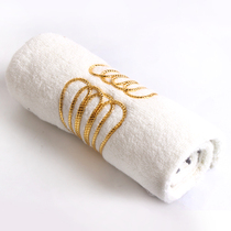 Neoclassical light luxury floral soft decoration home accessories model room bathroom exhibition hall bathroom handicrafts towel buckle