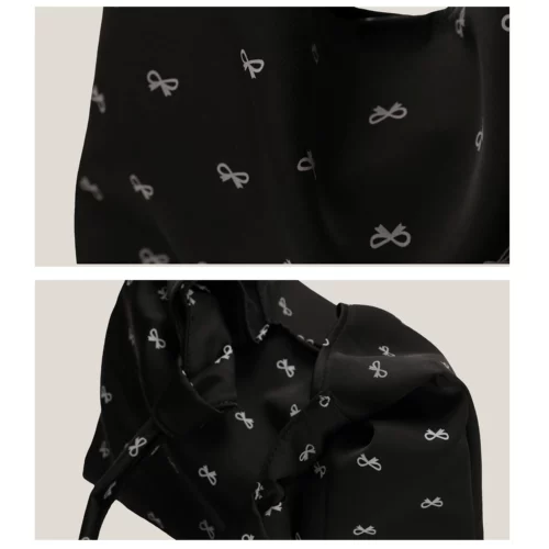 Небольшая дизайнерская сумка на одно плечо с бантиком, складной модный шоппер, городской стиль