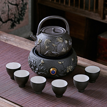 Wine warmer old-fashioned retro Chinese style electric heating rice wine boiler wine boiler household Huadiao liquor boiler