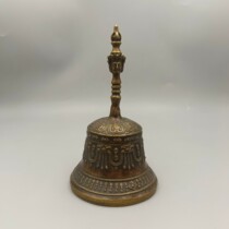 Rural old objects antique Buddha head hand rattle copper rattle copper ornaments antique old goods collection