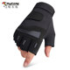 Sports half-finger gloves men's autumn and winter motorcycle outdoor wear-resistant gloves fitness non-slip riding gloves fingerless