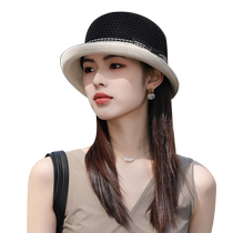 Woodpecker hat womens summer 2024 new Korean version face-showing small sunshade basin hat elegant and versatile sun protection fisherman hat