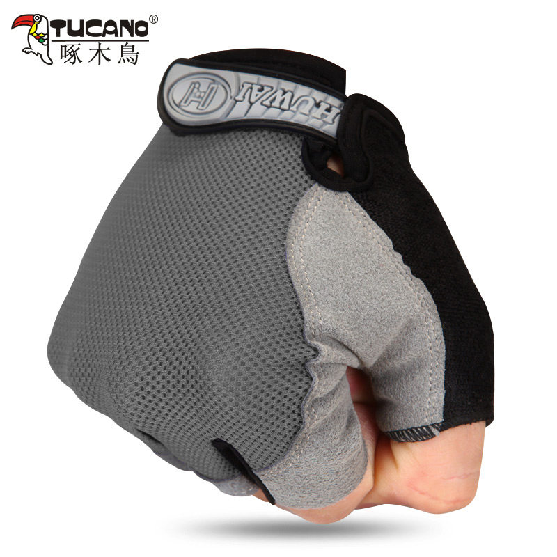 Gloves Fitness Sports Half Finger Equipment Training Anti-skid Spinning Bicycle Male Yoga Female Equipment Brick Up Gloves