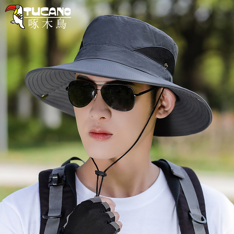 ウッドペッカーハット メンズ 夏用 日焼け防止 紫外線防止 サンハット アウトドア 登山 釣り用 日よけ メンズ 漁師帽子