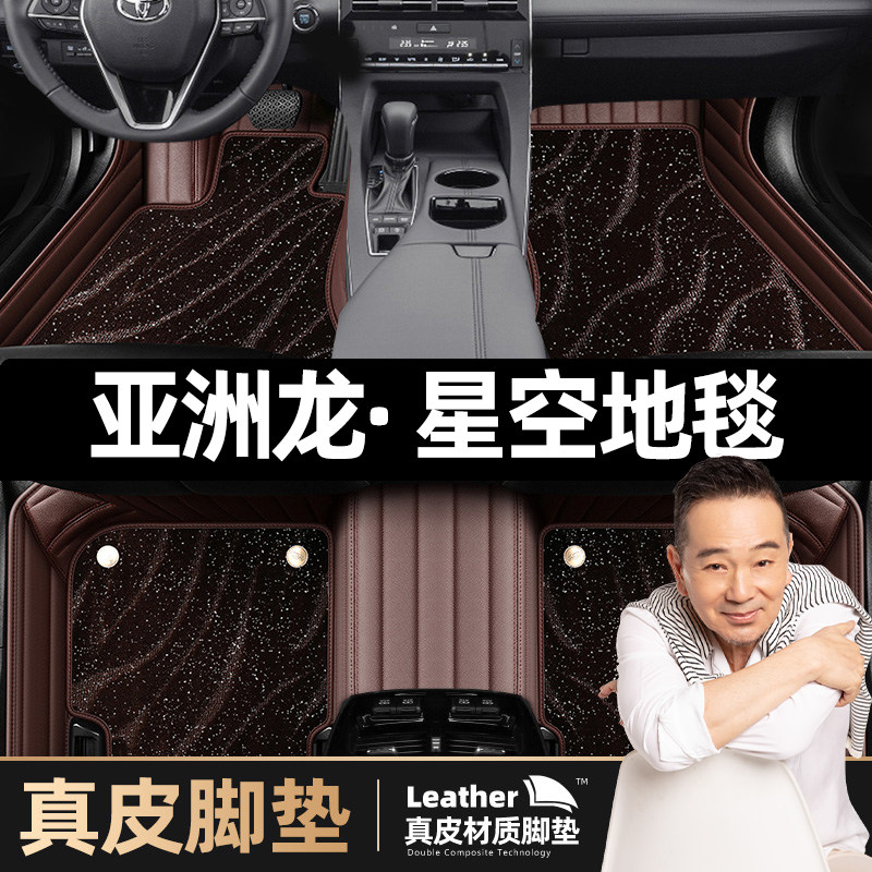 Genuine leather Toyota Asian Dragon footbed large full surround dedicated interior Interior Retrofit Decorated Car Ground Blanket Silk Ring Footbed