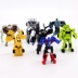 Trang trí bánh sinh nhật Transformers Phim hoạt hình Mini Robot trang trí Optimus Prime Bumblebee Đồ chơi trẻ em - Trang trí nội thất