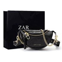 Hong Kong chest bag 2021 New Joker pleated running bag ring handle shoulder bag fashion tide shoulder bag