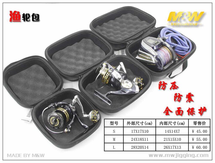MW fishing wheel bag anti-pressure anti-shock all-round roll wire instrumental handheld electric wheel multifunctional large capacity protective gear box