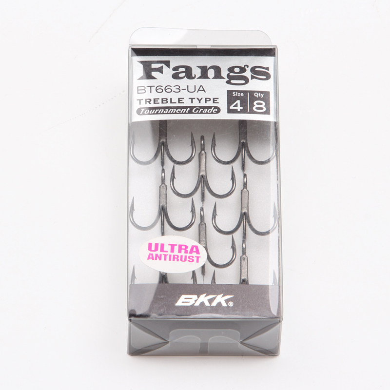 BKK Black King Kong BT663-UA three hooks 3 times reinforced anchor hook round tip barbed Luya fish hook fishing gear supplies