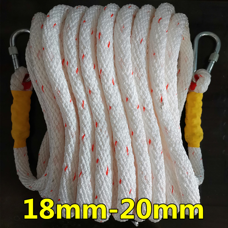 Air conditioning installation rope outdoor safety rope wear protection rope aerial work rope exterior wall cleaning rope escape life rescue rope