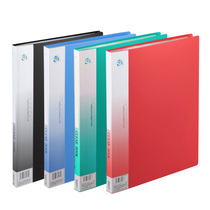 Office spectrum clip A4 data book insert folder drawing book data test paper clip transparent multi-layer 30 20 10 bags