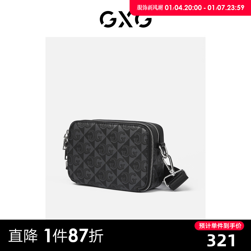 gxg men's bag skew satchel men's single shoulder retro tide large capacity single shoulder bag small backpack leisure skew satchel men's wave-Taobao