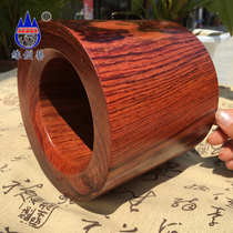 Edge Creativity Myanmar Large Red Acid Branch Pen Holder Red Wood Olji Yellow Sandalwood Solid Wood Pen Case Whole Wood Handicraft Swing Piece Pen Insert