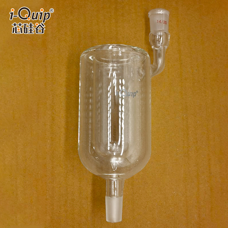 芯硅谷 D3466 微型杜瓦冷凝器 高硼硅玻璃 内径31mm 磨口14/20