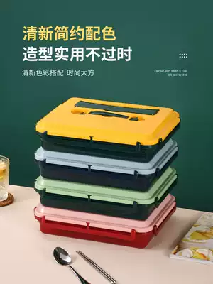 304 stainless steel lunch box college students large capacity office workers insulation canteen portable split fast food plate bento box