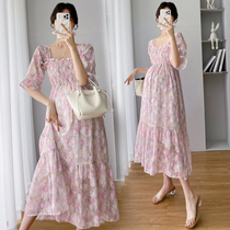 Pregnancy Woman Dress Summer Clothing Suit Jacket Blouse Summer Fashion Over Knee Loose Snow Spinning Sweaters Dress Summer And Summer Money Big Code Dresses