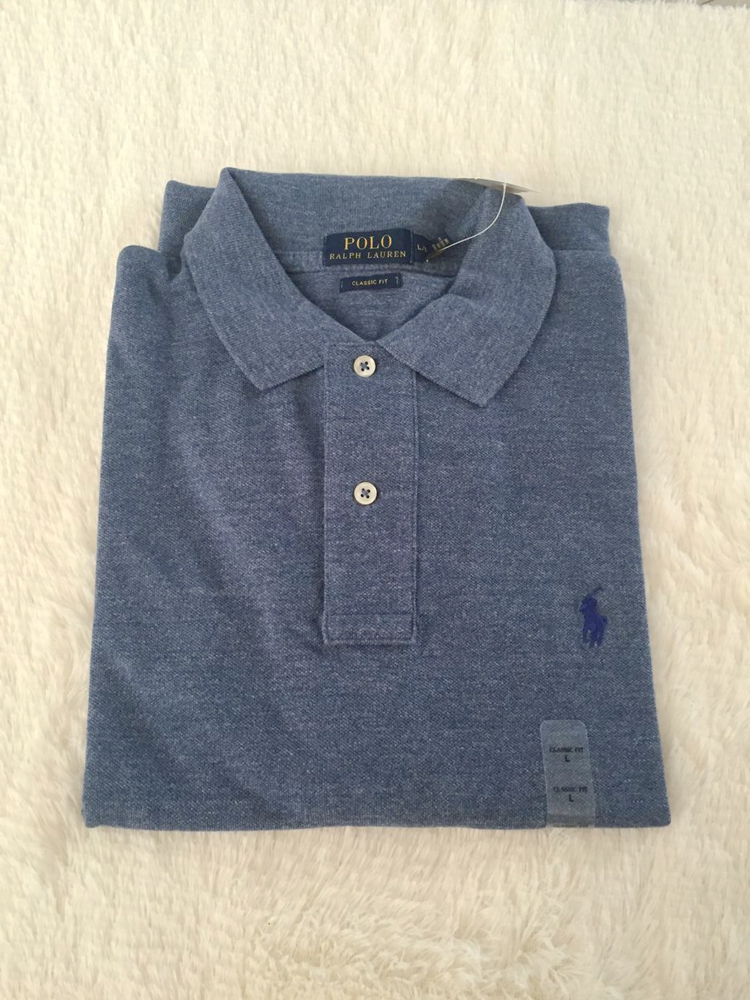 Ngọc trai bông cổ điển nam ngựa polo ralph Lauren ngắn tay t- shirt đích thực tại chỗ