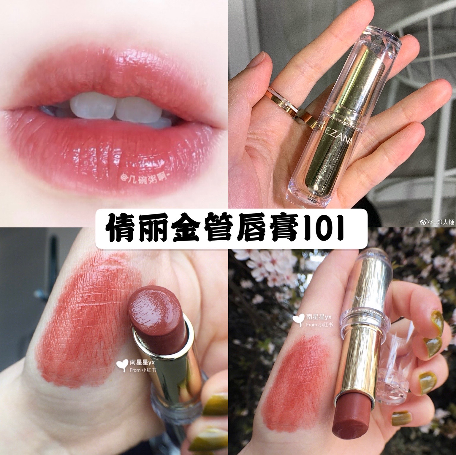 Spot Japanese native cezanne beautiful gold tube high Moisturizing Lipstick Lipstick 101 day mixed cinnamon milk tea