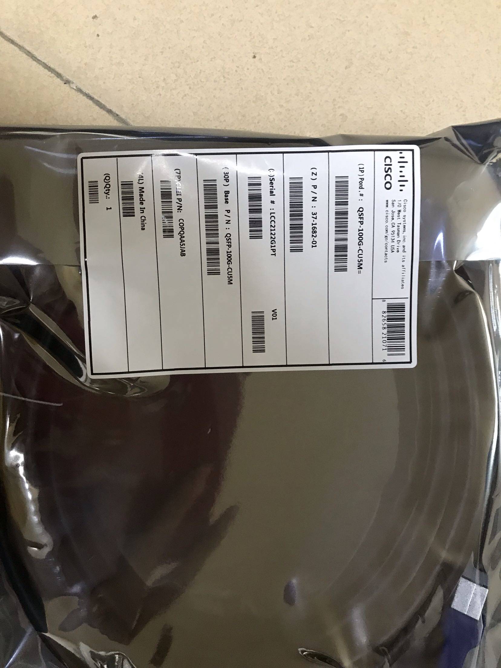 Cisco CISCO QSFP-100G-CU5M original fit 3 1 all with stock