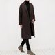 New winter woolen coat for men, mid-length Korean version, handsome non-double-sided woolen windbreaker, men's thickened coat